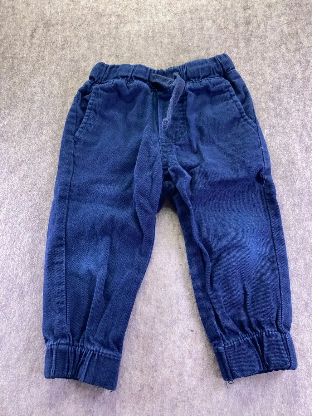 Ben Sherman Dark Blue Jogger Style 100% Cotton Pants Size 12 Months